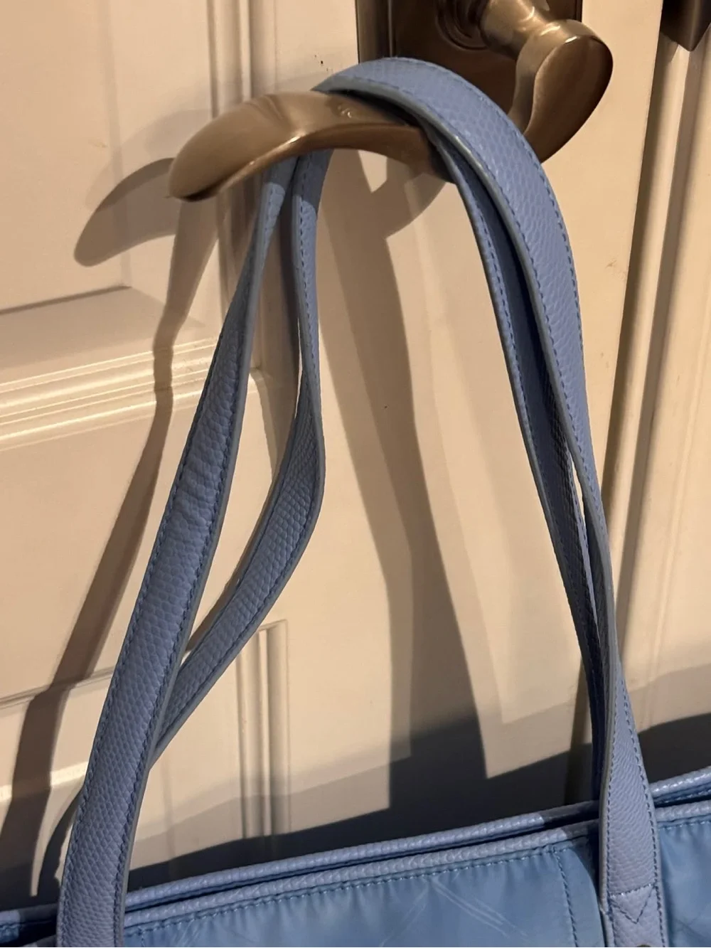 Vera Bradley Powder Blue Quilted Large Tote excellent condition